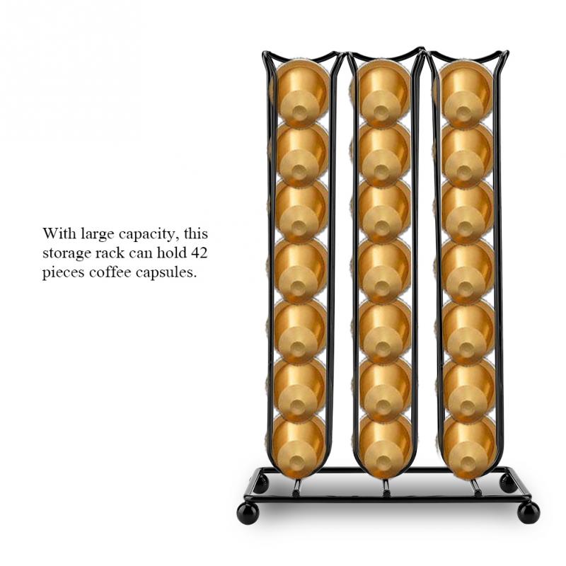 Metal Coffee Pod Holder Nespresso Capsule Stand Dispenser 3 Lines – COFFEE  WORLD